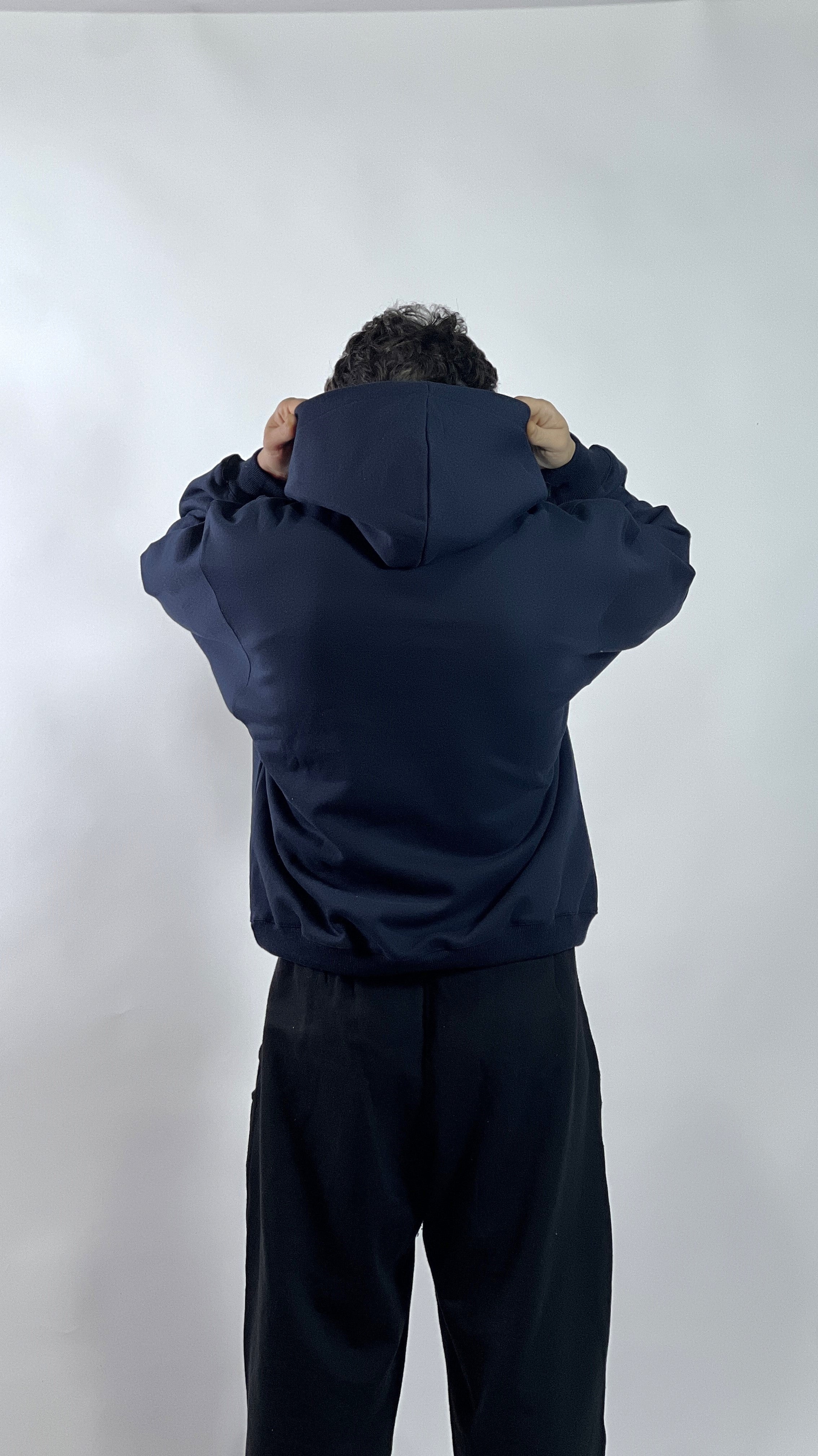 Navy Blue Oversize Hoodie