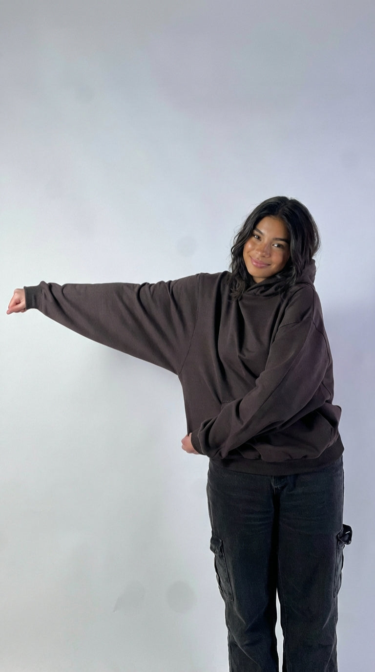 Brown Oversize Hoodie