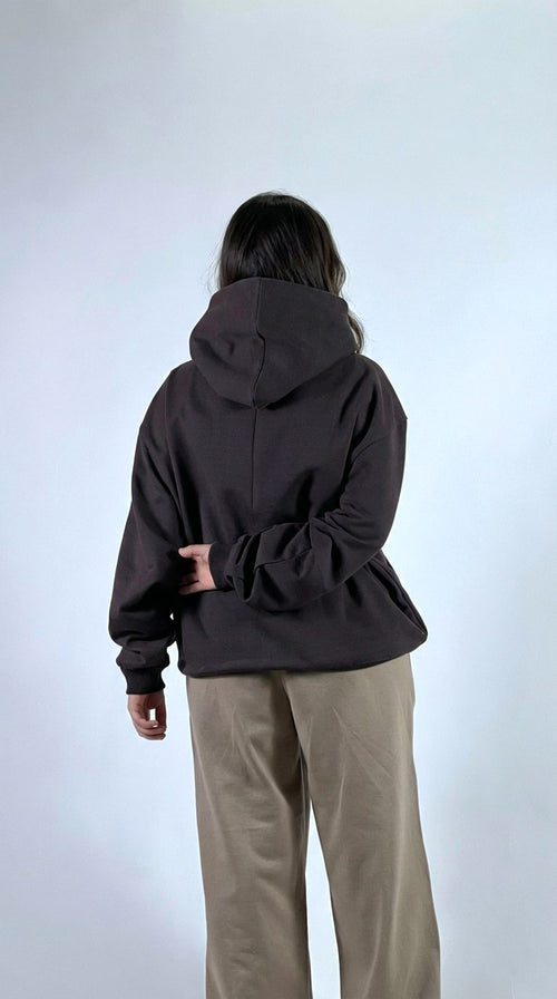 Brown Oversize Hoodie
