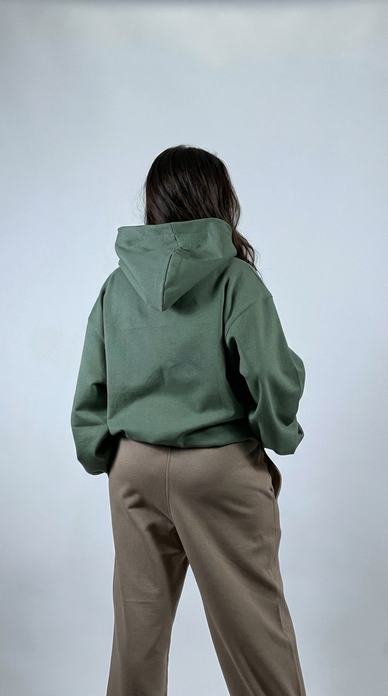 Green Oversize Hoodie