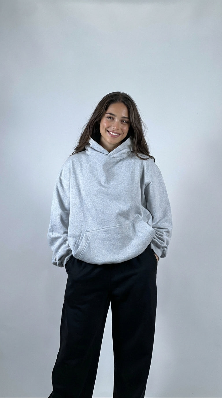 Gray Oversize Hoodie