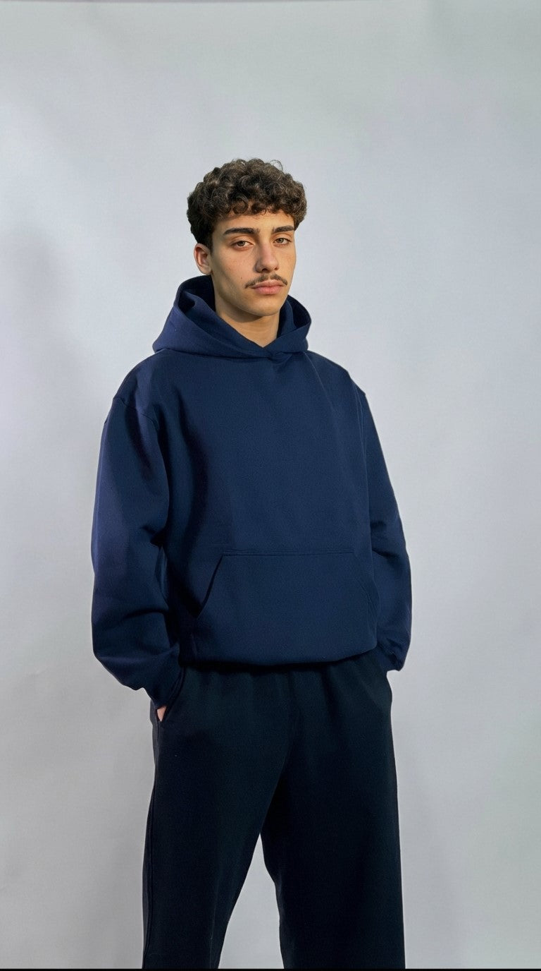 Navy Blue Oversize Hoodie