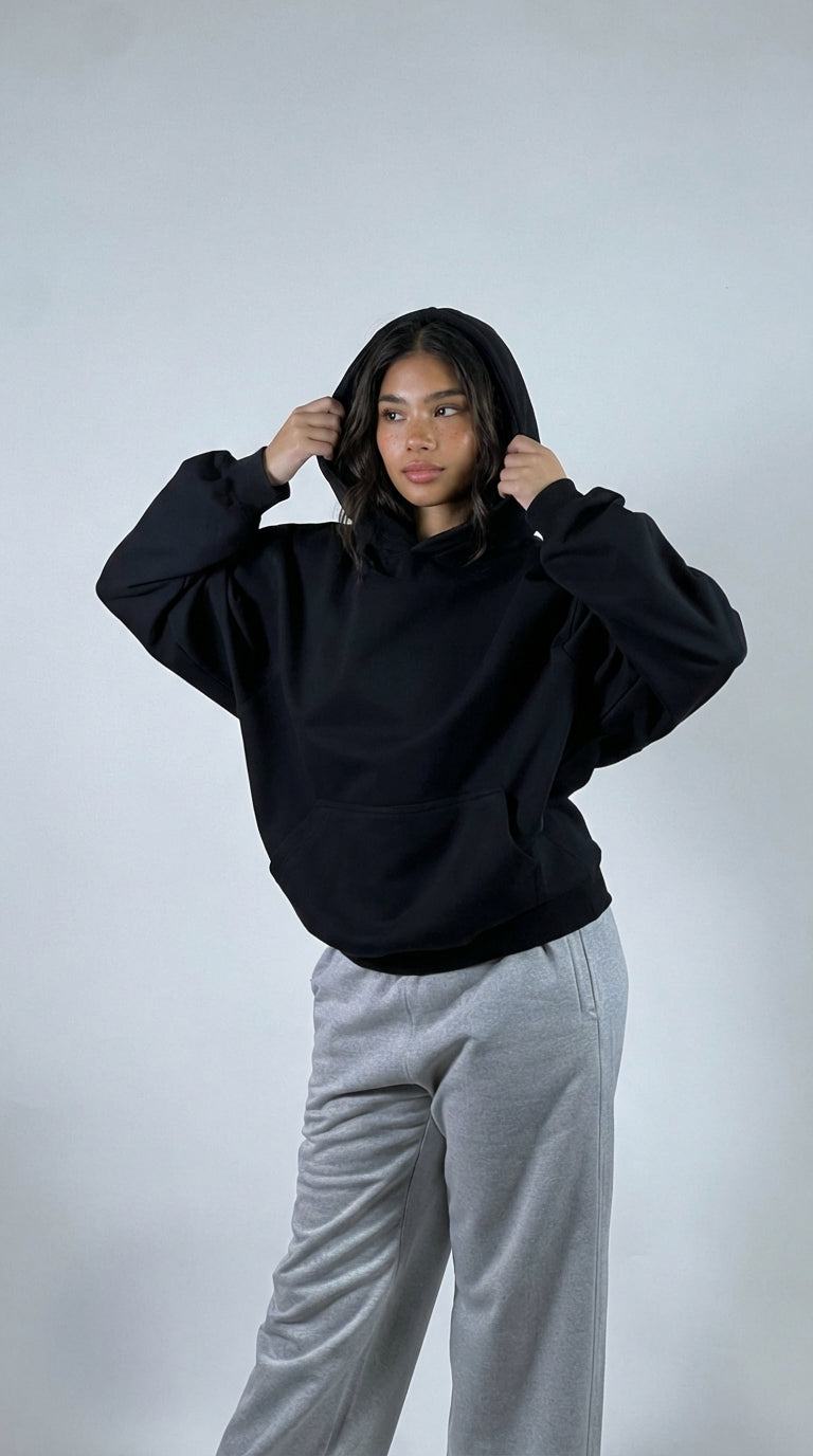 Black Oversize Hoodie